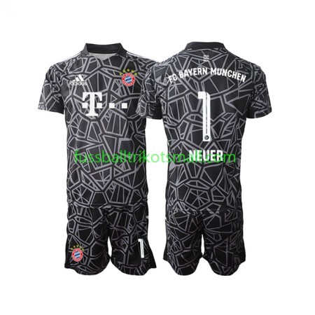 Fußballtrikots Bayern München Manuel Neuer 1 Torwart Kinder 2022-2023 Kurzarm Auswärts-trikot kaufen